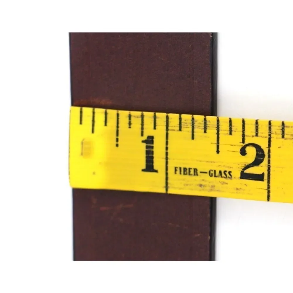 CLASSIC SADDLE BROWN GENUINE LEATHER 1 3/8